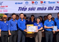 Đại diện Thành đoàn thăm, động viên đội...