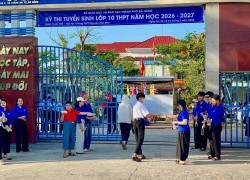 Tuổi trẻ xã Thăng Trường đồng hành cùng thí sinh trong Kỳ thi tuyển sinh lớp 10 năm 2026