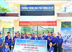 Đoàn xã Sông Vàng phối hợp Đoàn xã Sông Kôn ra quân “Ngày Chủ nhật xanh” lần II năm 2026