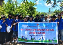 Đoàn xã Trà Đốc hưởng ứng “Ngày Chủ nhật xanh” đồng loạt lần thứ II năm 2026