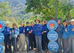 Tuổi trẻ xã Trà Tập thực hiện công trình thanh niên