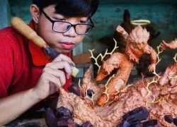 Đoàn viên Trần Duy gìn giữ và phát huy nghề điêu khắc gỗ truyền thống
