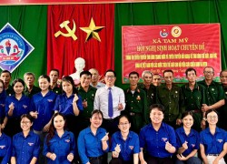 Đoàn xã Tam Mỹ phối hợp tổ chức sinh hoạt chuyên đề về công tác tuyên truyền đối ngoại