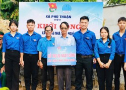 Đoàn xã Phú Thuận khởi công xây dựng Nhà tình nghĩa cho gia đình thương binh