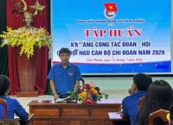 Xã Tiên Phước tập huấn nghiệp vụ cho bí thư chi đoàn sau sáp nhập