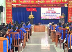 Phường Điện Bàn Đông tổ chức tuyên truyền, phổ biến pháp luật cho đoàn viên, thanh thiếu niên