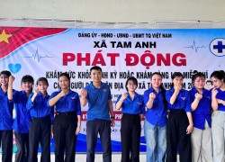 Tuổi trẻ xã Tam Anh hỗ trợ chương trình khám sức khỏe miễn phí cho Nhân dân