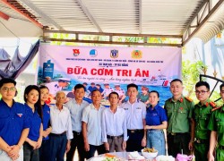 Đoàn xã Tam Hải phối hợp tổ chức chương trình “Bữa cơm tri ân” nhân kỷ niệm 79 năm Ngày Thương binh - Liệt sĩ