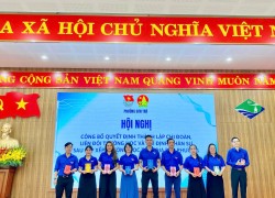 Đoàn phường Sơn Trà công bố quyết định thành lập Chi đoàn, Liên đội trường học sau sắp xếp