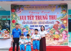 Đoàn xã Nông Sơn tổ chức chương trình “Vui Tết Trung thu - Kết nối niềm vui - Rộn rã tiếng cười”