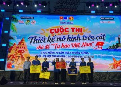 Đoàn - Hội - Đội phường An Hải tổ chức Cuộc thi thiết kế mô hình trên cát với chủ đề “Tự hào Việt Nam”