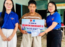 Đoàn - Hội LHTN Việt Nam xã Thăng An thăm hỏi, tặng quà thanh niên khuyết tật có hoàn cảnh đặc biệt khó khăn