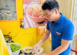 Trần Đình An khởi nghiệp với mô hình Mỳ Quảng Đại Lộc tại phường Hòa Cường