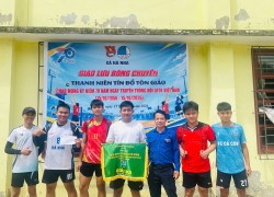 Đoàn xã Hà Nha tổ chức Giải bóng chuyền Tứ hùng chào mừng 70 năm Ngày truyền thống Hội Liên hiệp Thanh niên Việt Nam