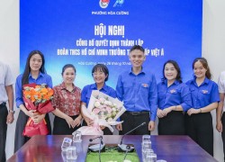 Đoàn phường Hòa Cường thành lập tổ chức Đoàn TNCS Hồ Chí Minh Trường Trung cấp Việt Á
