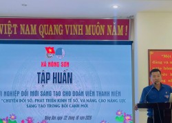 Đoàn xã Nông Sơn tổ chức diễn đàn xây dựng tình bạn đẹp và tập huấn khởi nghiệp đổi mới sáng tạo