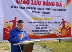 Hội LHTN Việt Nam xã Trà Linh tổ chức giải bóng đá thanh niên chào mừng 70 năm Ngày truyền thống Hội