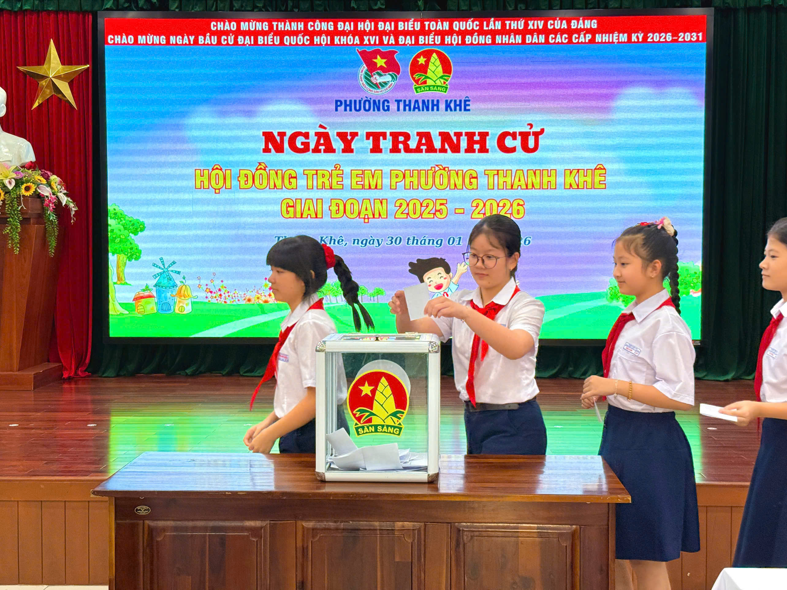 Sôi nổi Ngày tranh cử Hội đồng Trẻ em phường Thanh Khê giai đoạn 2025 – 2026