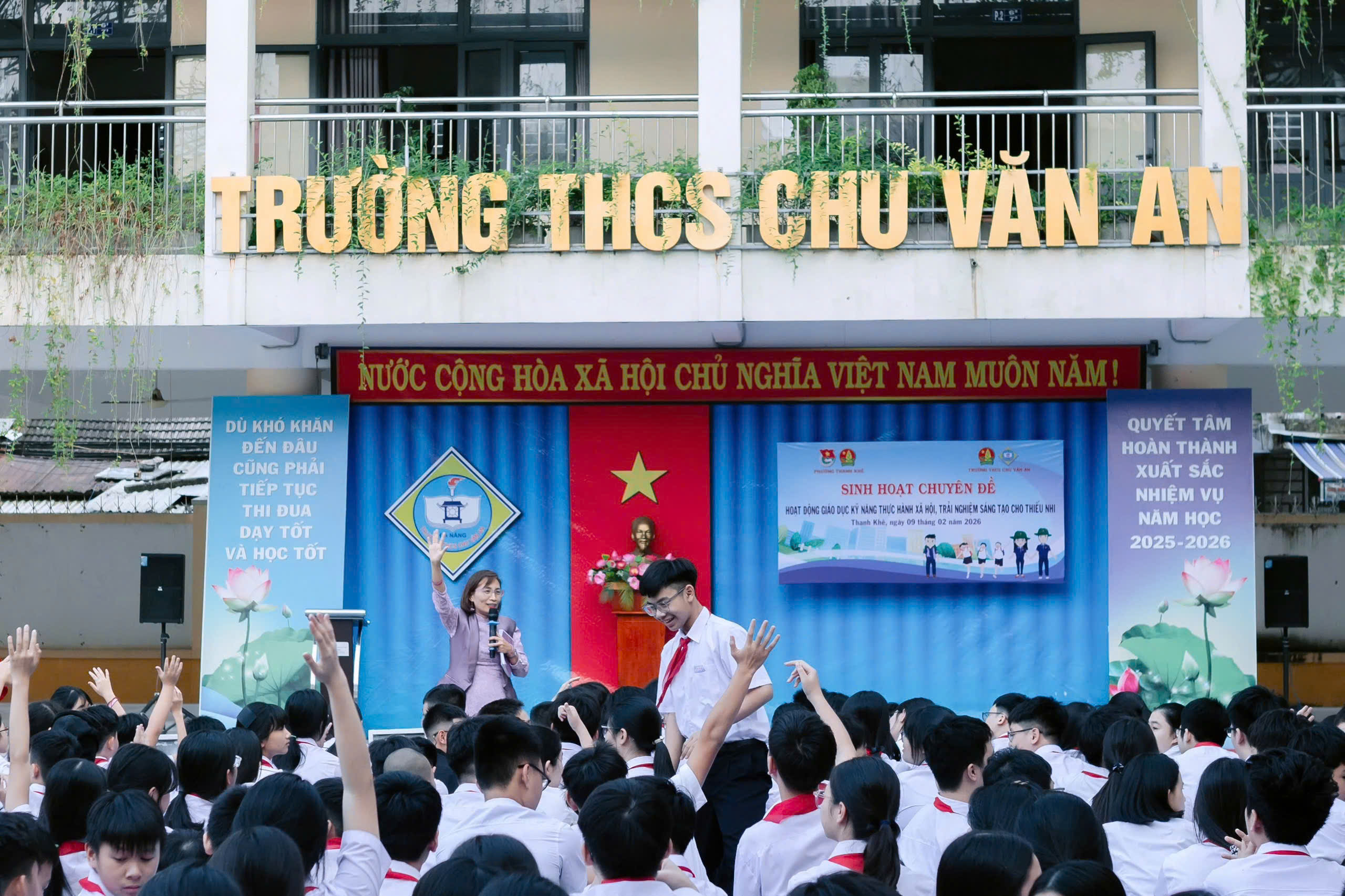 Đoàn phường Thanh Khê tổ chức sinh hoạt chuyên đề giáo dục kỹ năng thực hành xã hội cho học sinh