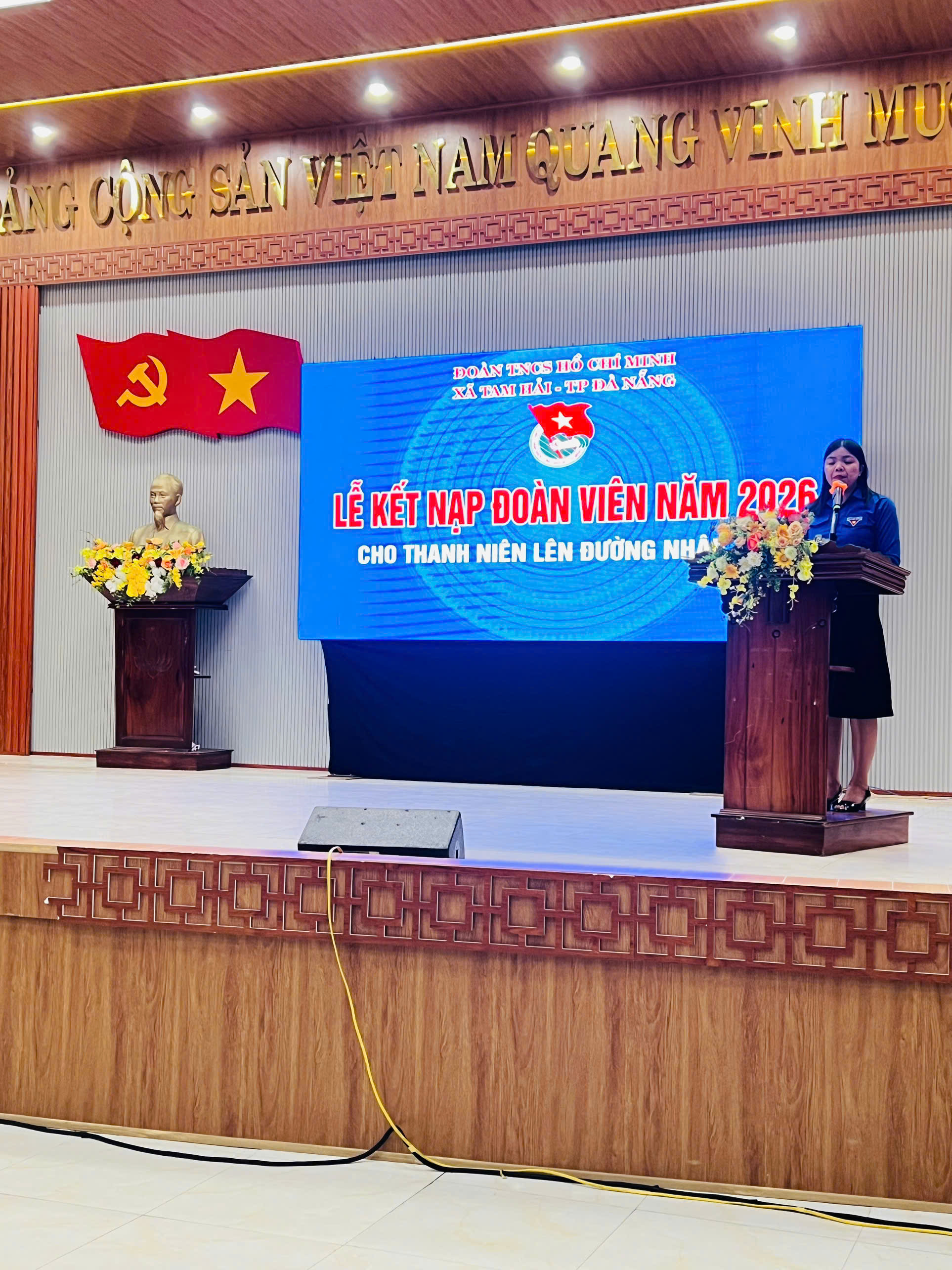 Tuổi trẻ Tam Hải tổ chức Lễ kết nạp đoàn viên năm 2026