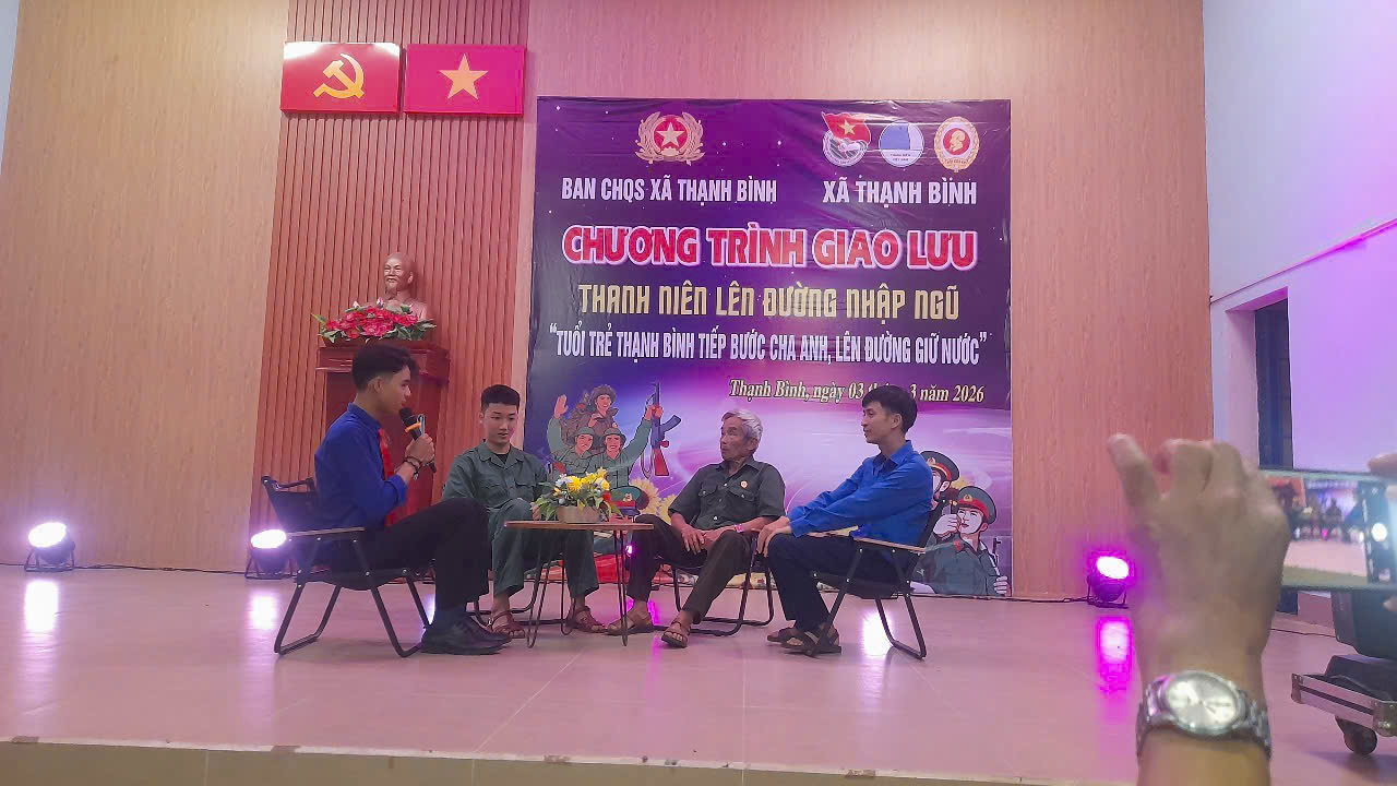 Đoàn xã Thạnh Bình: Chương trình giao lưu thanh niên lên đường nhập ngũ năm 2026