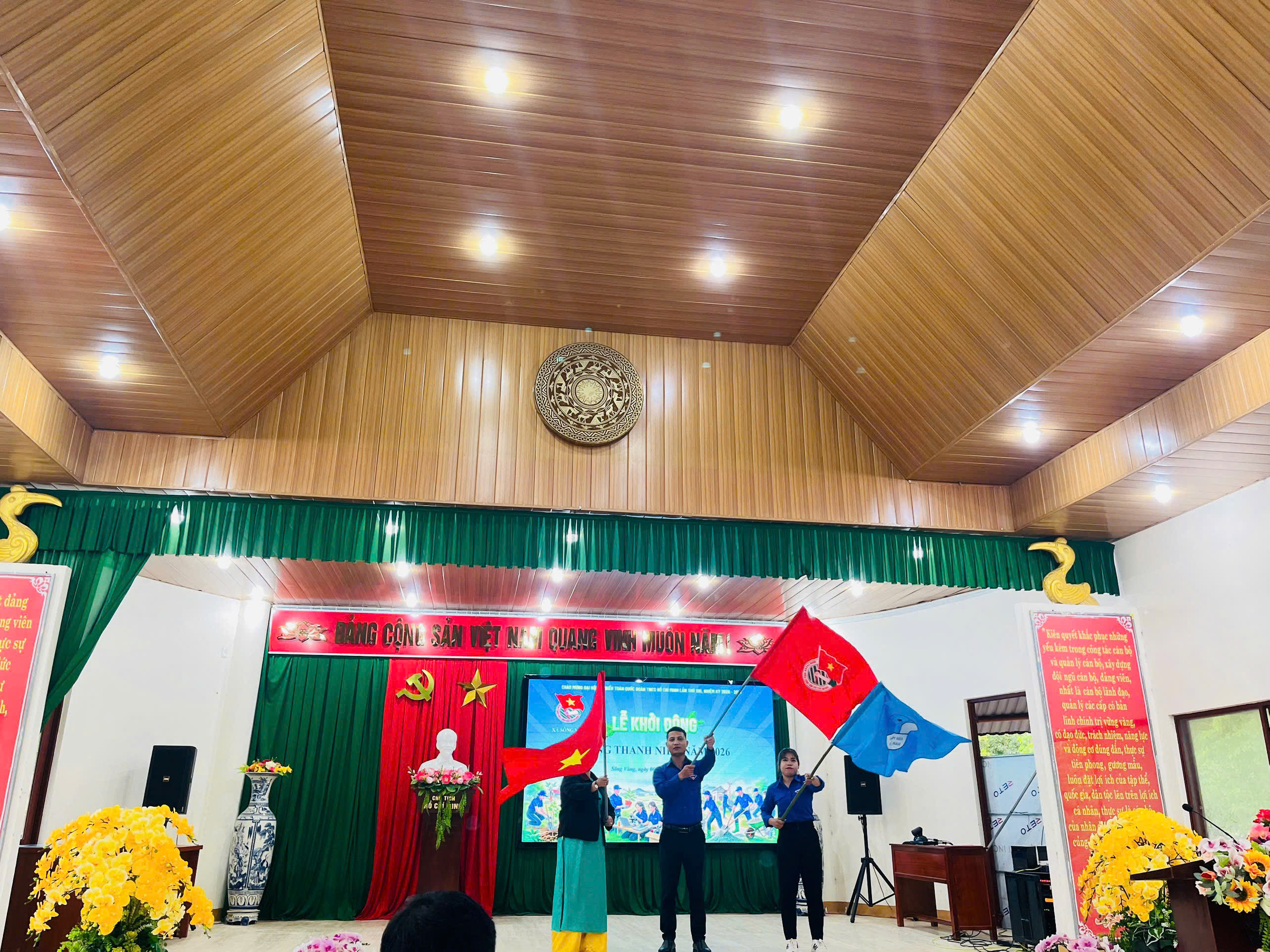 Đoàn xã Sông Vàng tổ chức lễ ra quân Tháng Thanh niên năm 2026