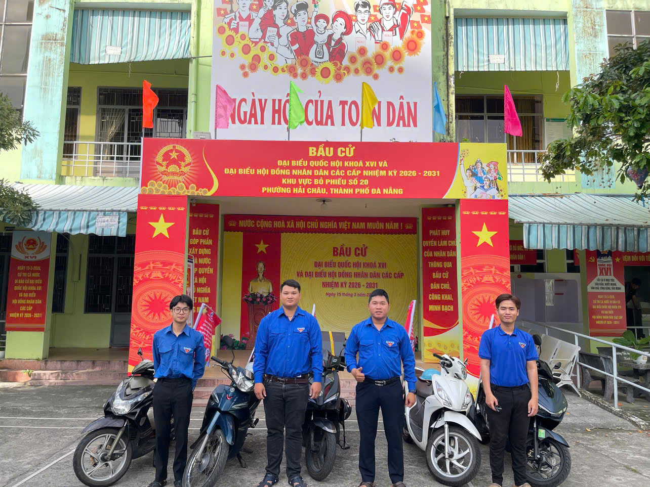 Phường Hải Châu: Đội hình thanh niên tuyên truyền bầu cử
