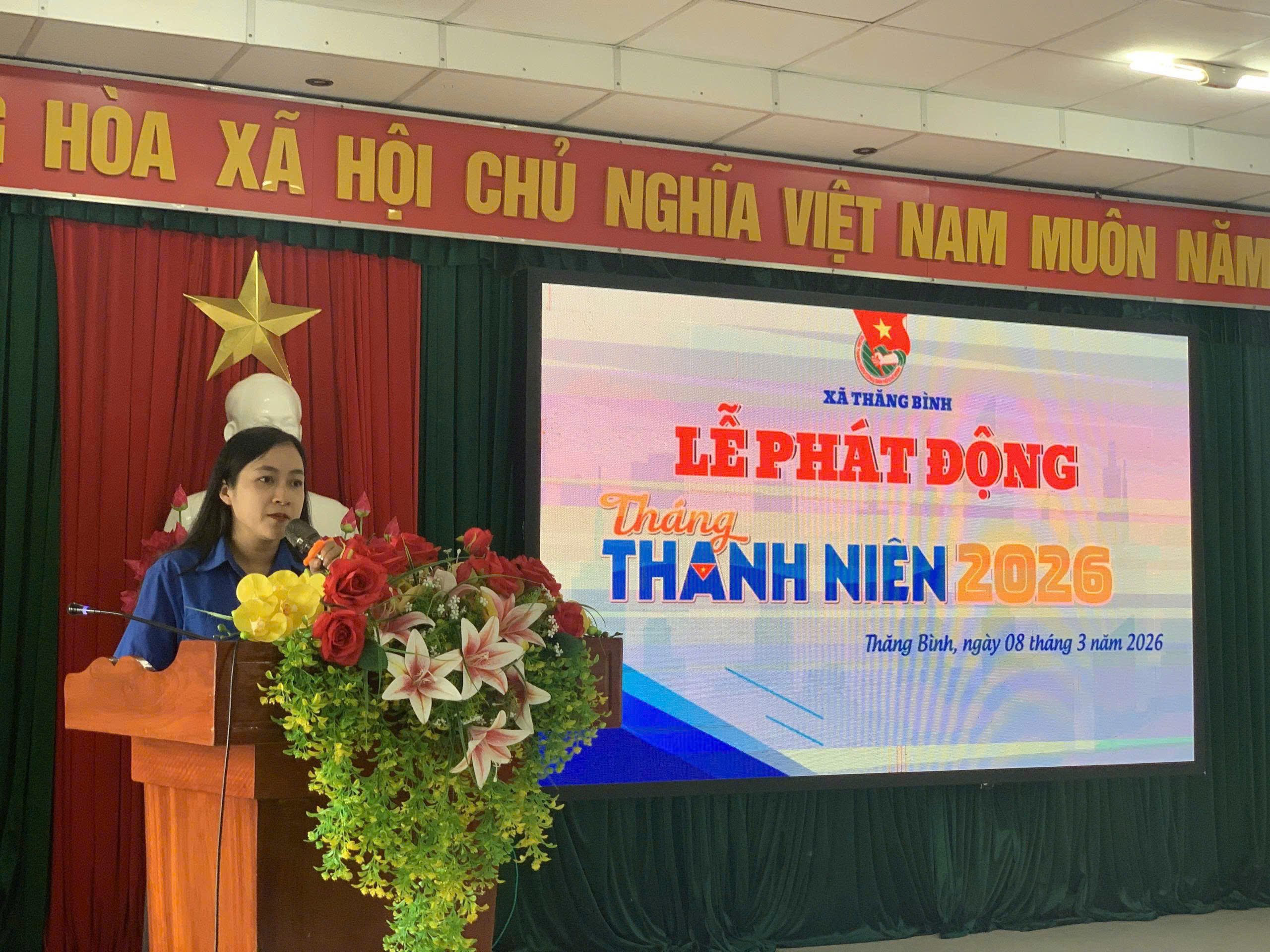 Đoàn xã Thăng Bình phát động và ra quân Tháng Thanh niên năm 2026.