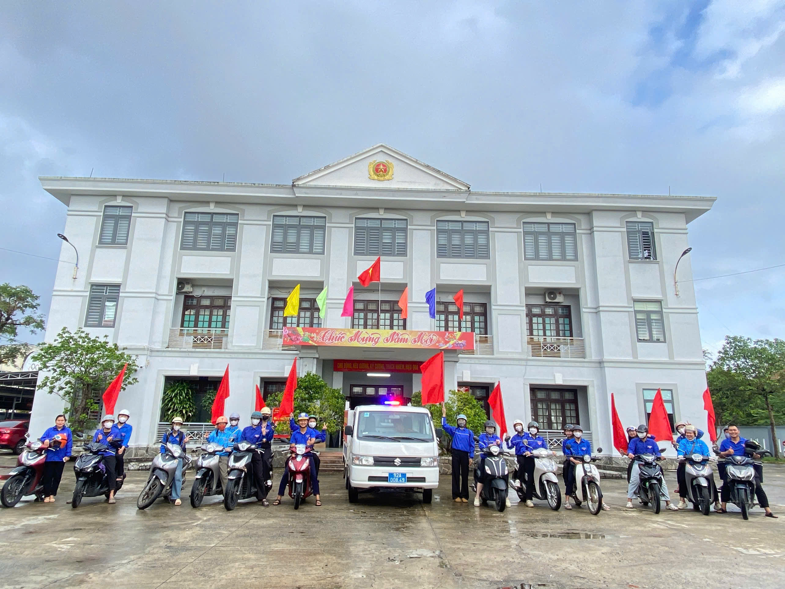 Đoàn xã Núi Thành: Tuyên truyền lưu động hưởng ứng bầu cử