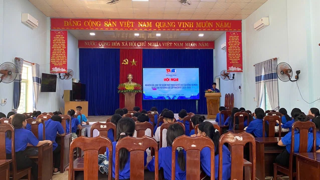 Tuổi trẻ Thạnh Bình học tập, quán triệt Nghị quyết Đại hội XIV của Đảng