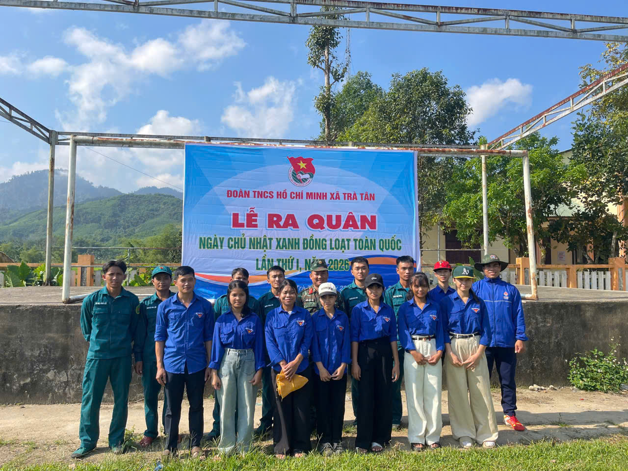 Tuổi trẻ Trà Tân sôi nổi hưởng ứng ngày chạy Olympic và ra quân Chủ nhật xanh năm 2026