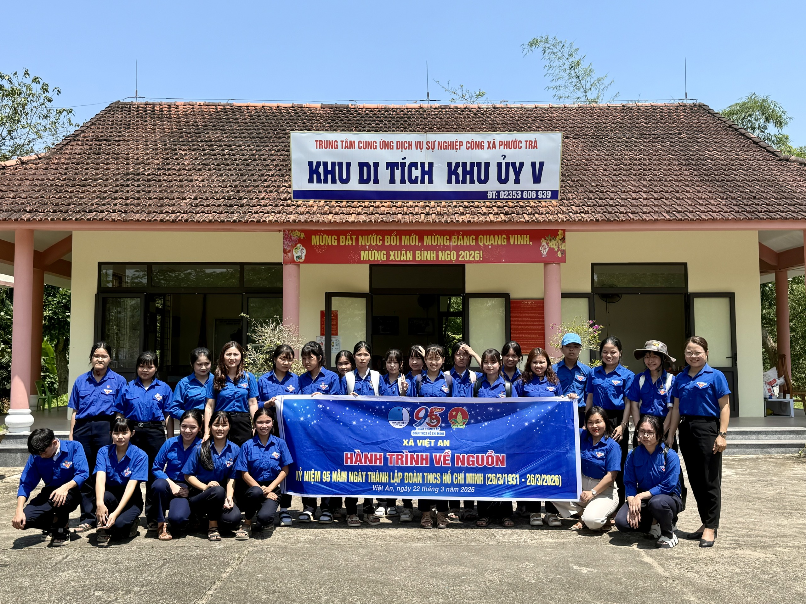 Tuổi trẻ xã Việt An tổ chức hành trình về nguồn hưởng ứng ngày Chủ nhật xanh lần thứ I năm 2026