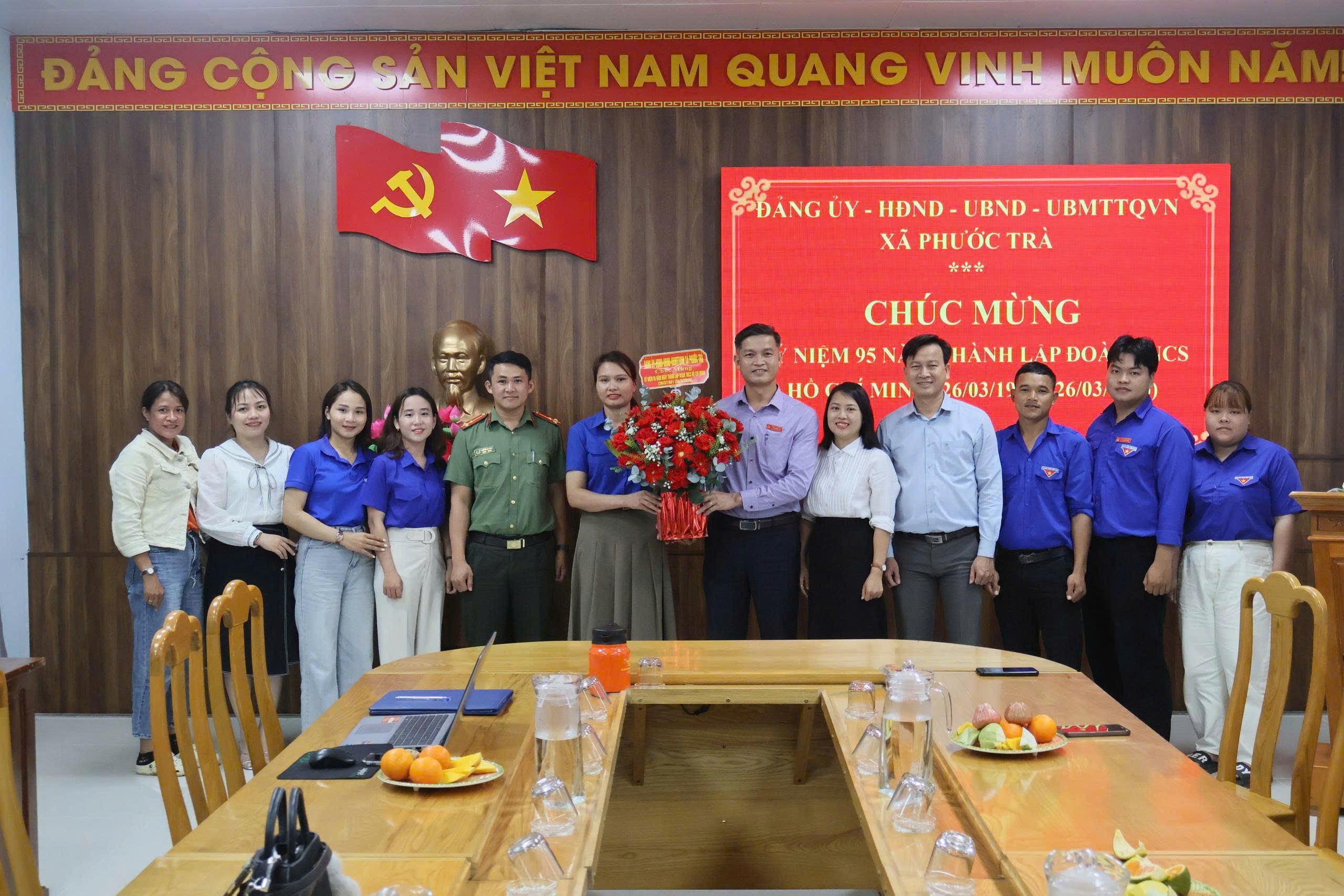 Đoàn xã Hiệp Đức: Gặp mặt kỷ niệm 95 năm ngày thành lập Đoàn TNCS Hồ Chí Minh