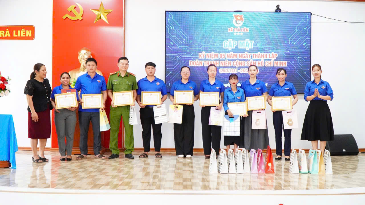 Đoàn xã Trà Liên gặp mặt kỷ niệm 95 năm ngày thành lập Đoàn TNCS Hồ Chí Minh