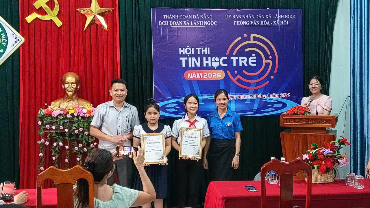 Hội thi Tin học trẻ xã Lãnh Ngọc năm 2026