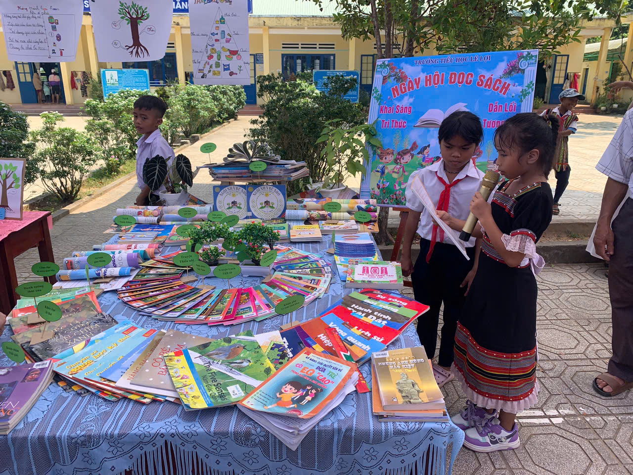 Liên đội Trường TH Lê Lợi xã Phước Trà tổ chức Ngày hội “Sách và STEM” năm 2026