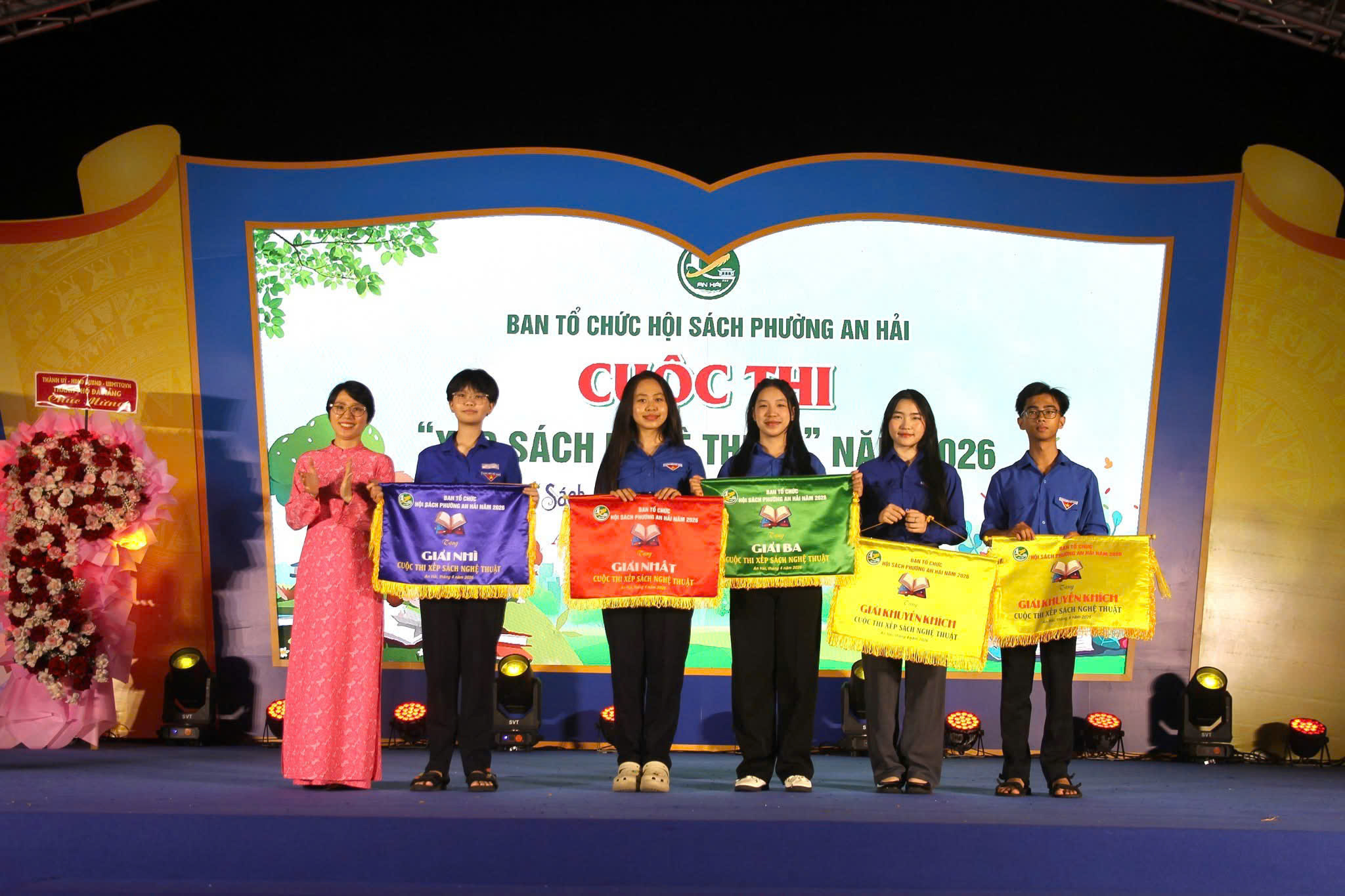 Đoàn phường An Hải tổ chức cuộc thi xếp sách nghệ thuật hưởng ứng Ngày Sách Việt Nam