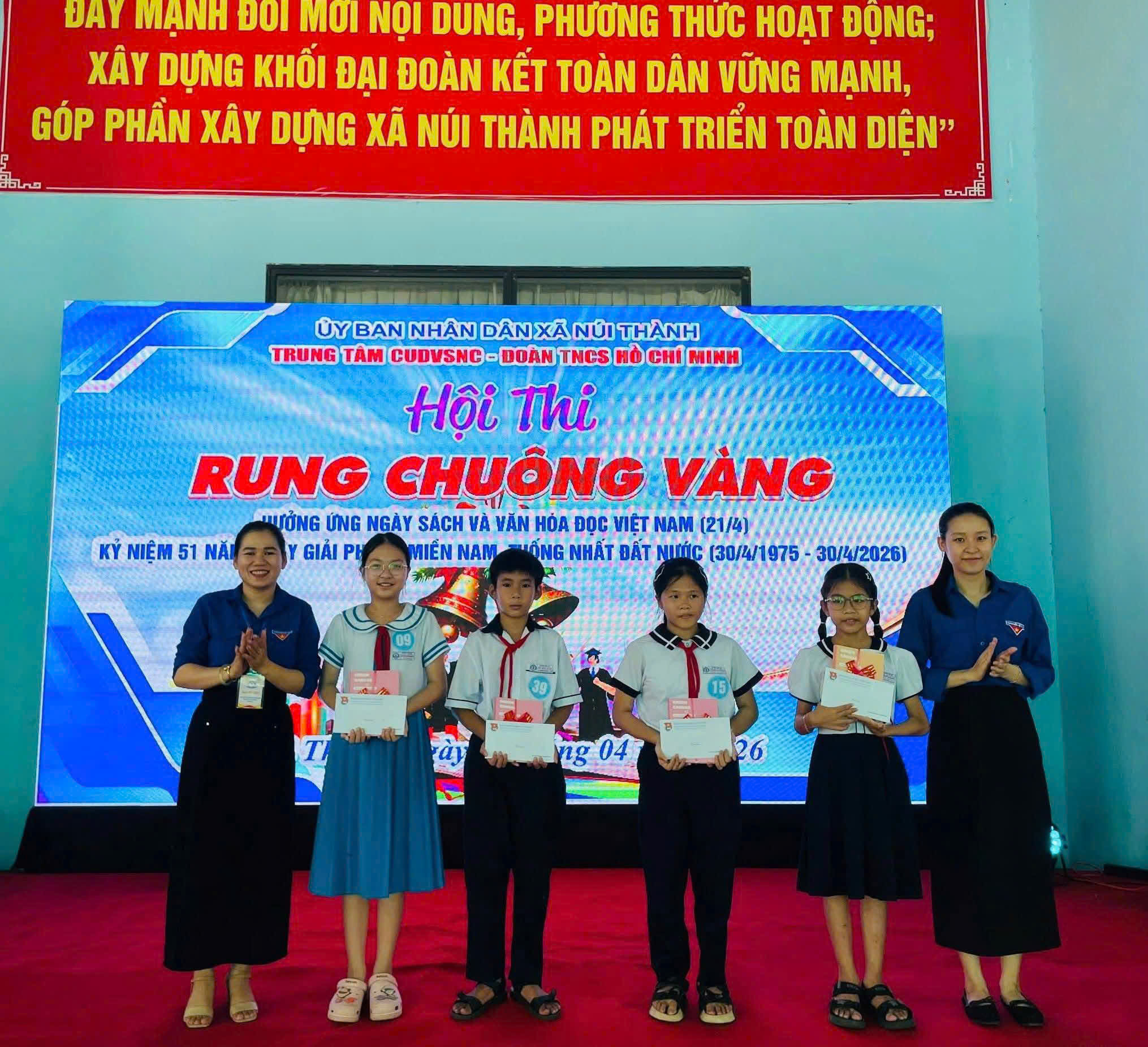 Đoàn xã Núi Thành tổ chức Ngày Sách và Văn hóa đọc Việt Nam lần thứ V năm 2026