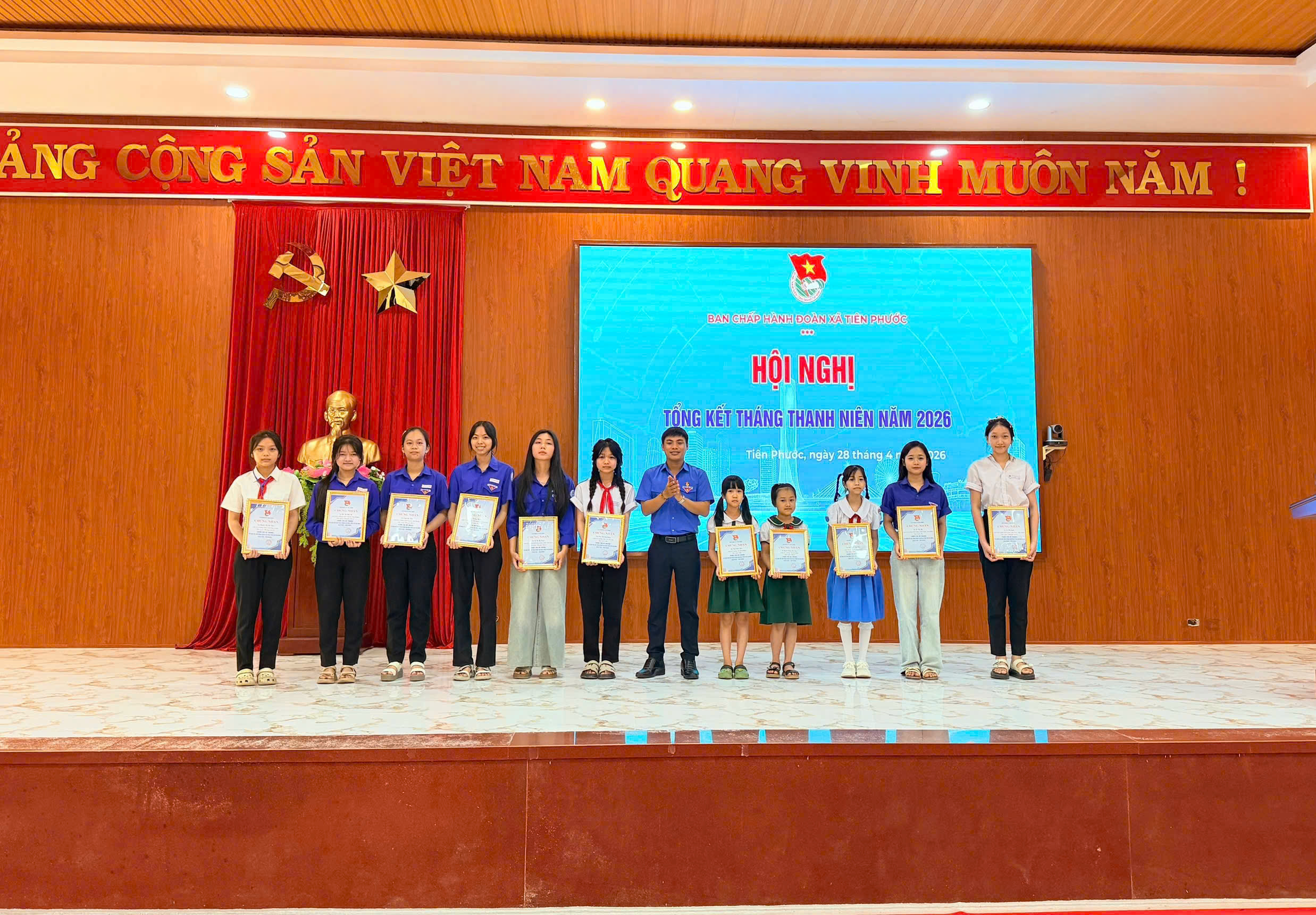 Tuổi trẻ Tiên Phước tổ chức hội nghị tổng kết Tháng Thanh niên năm 2026