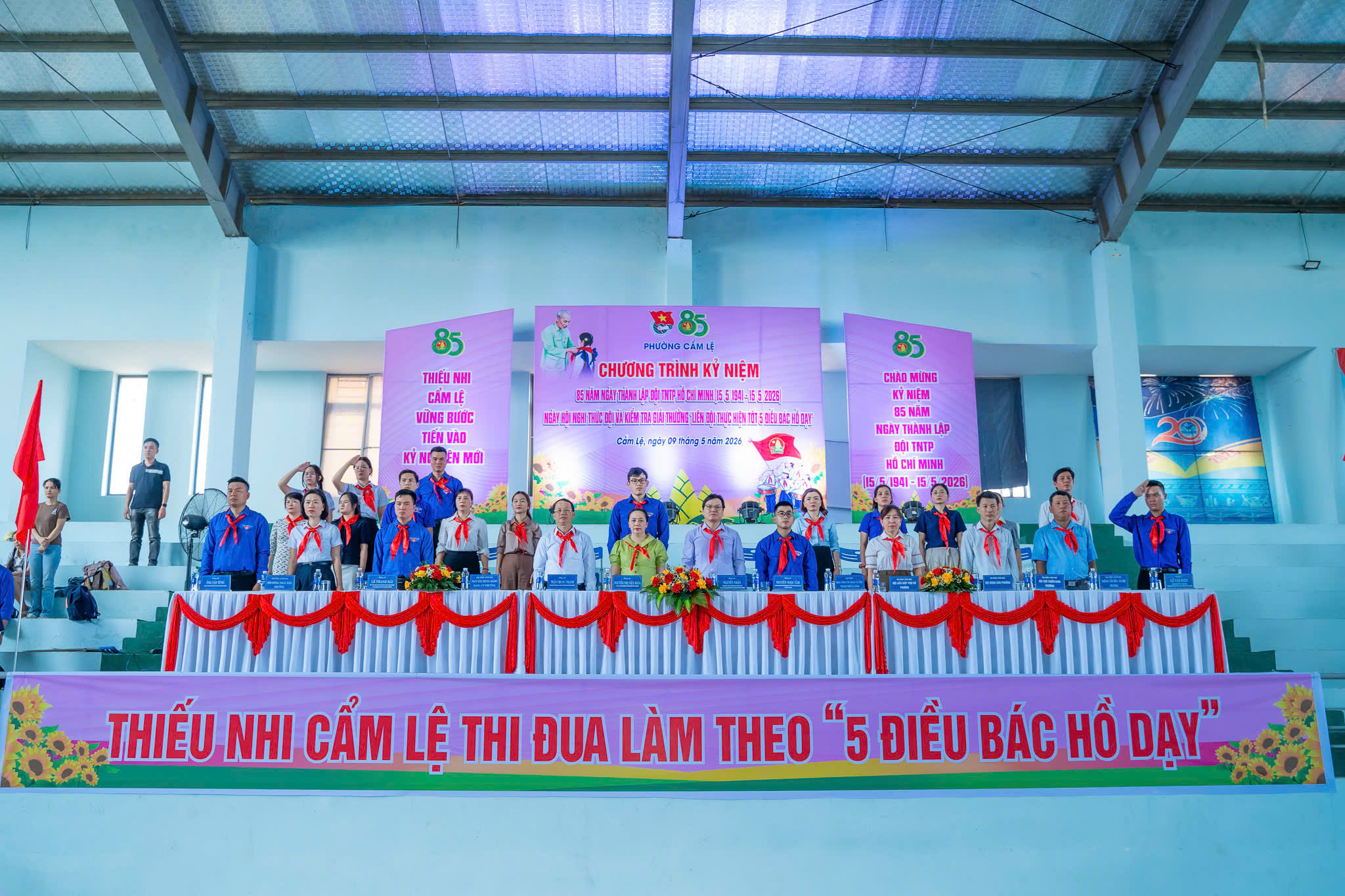 Đoàn phường – Hội đồng Đội phường Cẩm Lệ tổ chức chương trình kỷ niệm 85 năm thành lập Đội TNTP Hồ Chí Minh và Ngày hội Nghi thức Đội năm học 2025 – 2026