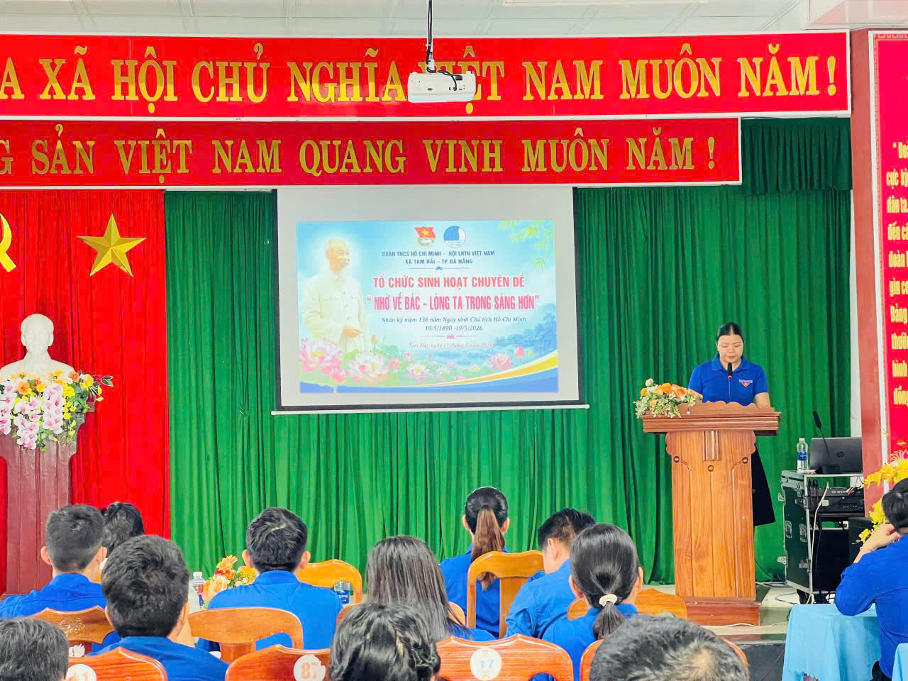Đoàn xã Tam Hải tổ chức sinh hoạt chuyên đề “Nhớ về Bác – lòng ta trong sáng hơn”