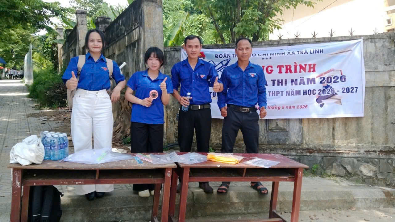 Xã đoàn Trà Linh ra quân Chương trình “Tiếp sức mùa thi” năm 2026