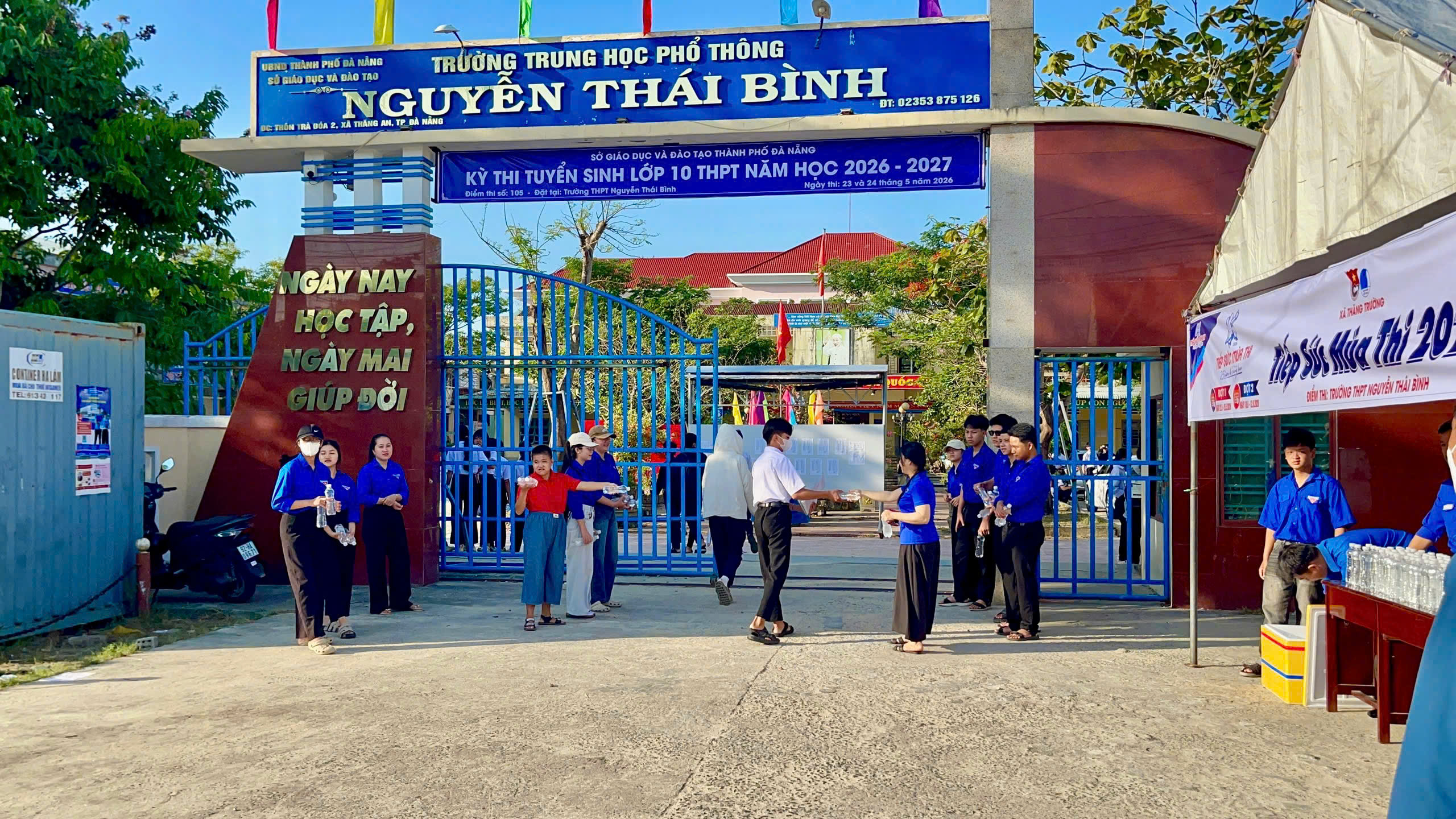 Tuổi trẻ xã Thăng Trường đồng hành cùng thí sinh trong Kỳ thi tuyển sinh lớp 10 năm 2026