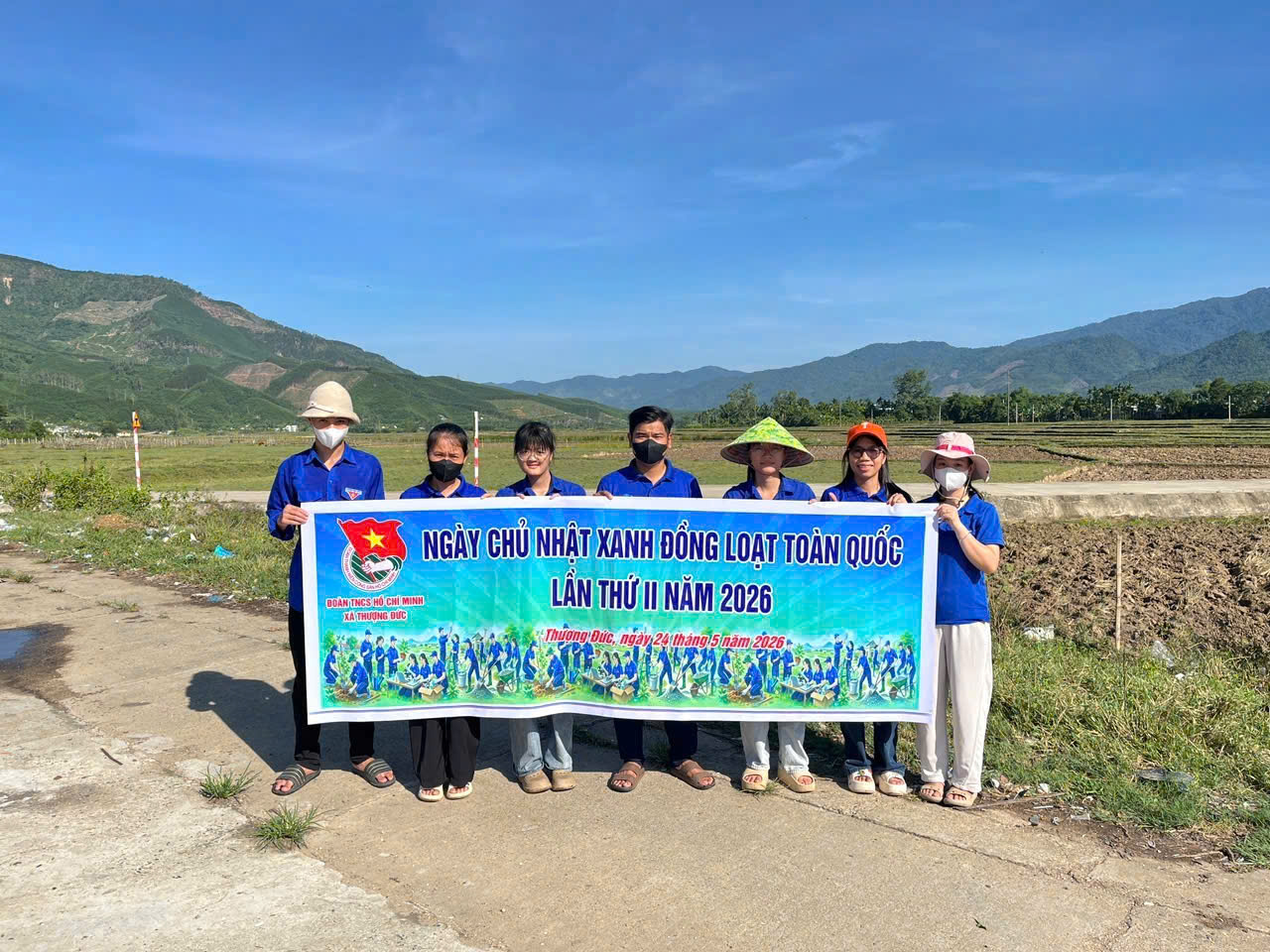 Đoàn xã Thượng Đức ra quân hưởng ứng “Ngày Chủ nhật xanh” lần II năm 2026