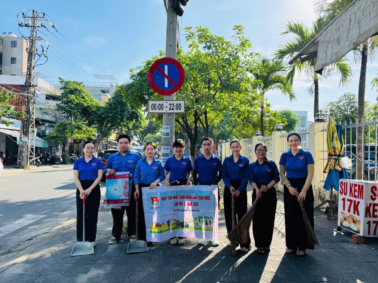 Tuổi trẻ Hòa Cường ra quân hưởng ứng “Ngày Chủ nhật xanh” lần II năm 2026