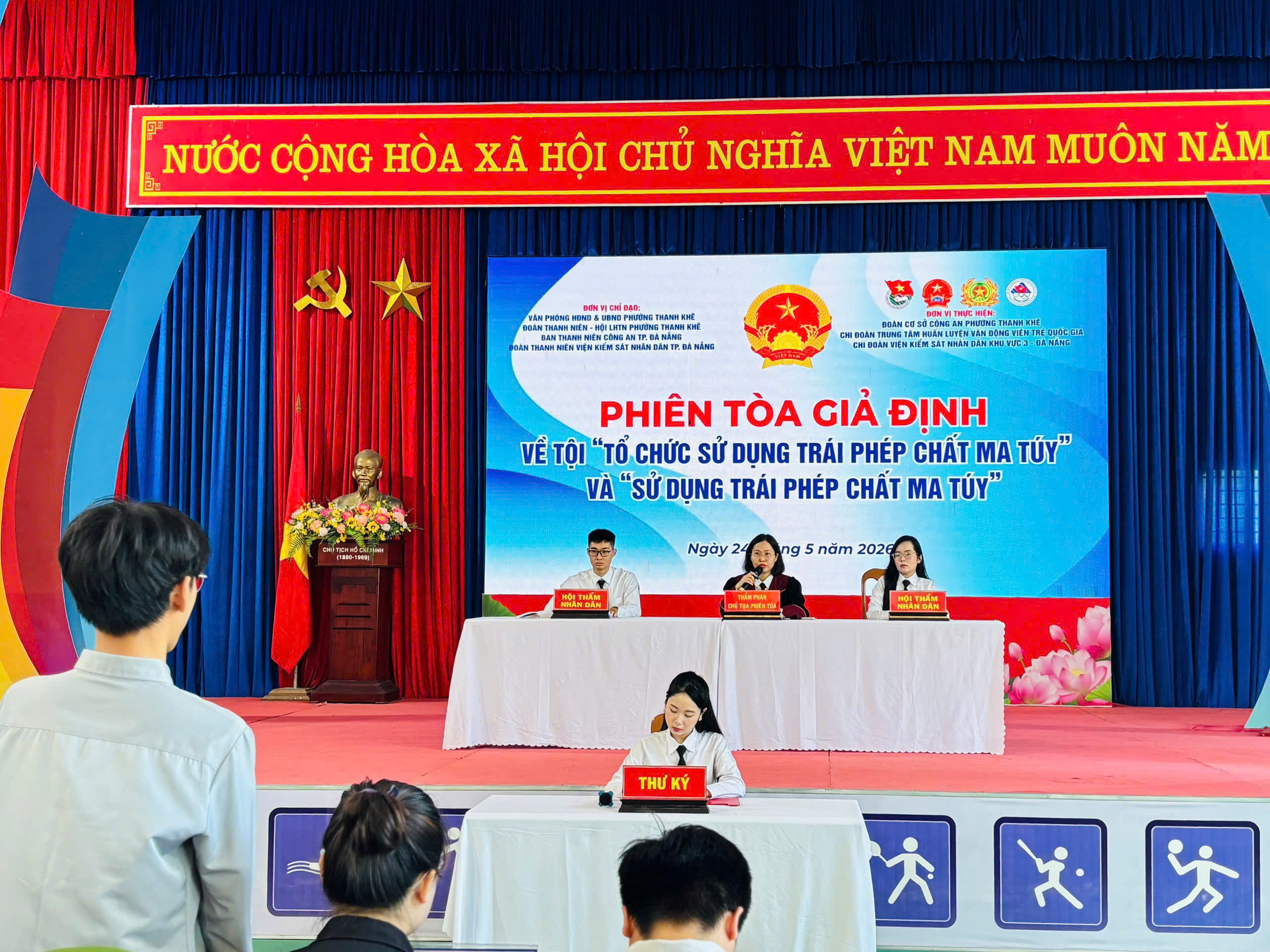 Tuổi trẻ Thanh Khê tổ chức phiên tòa giả định tuyên truyền phòng, chống ma túy năm 2026