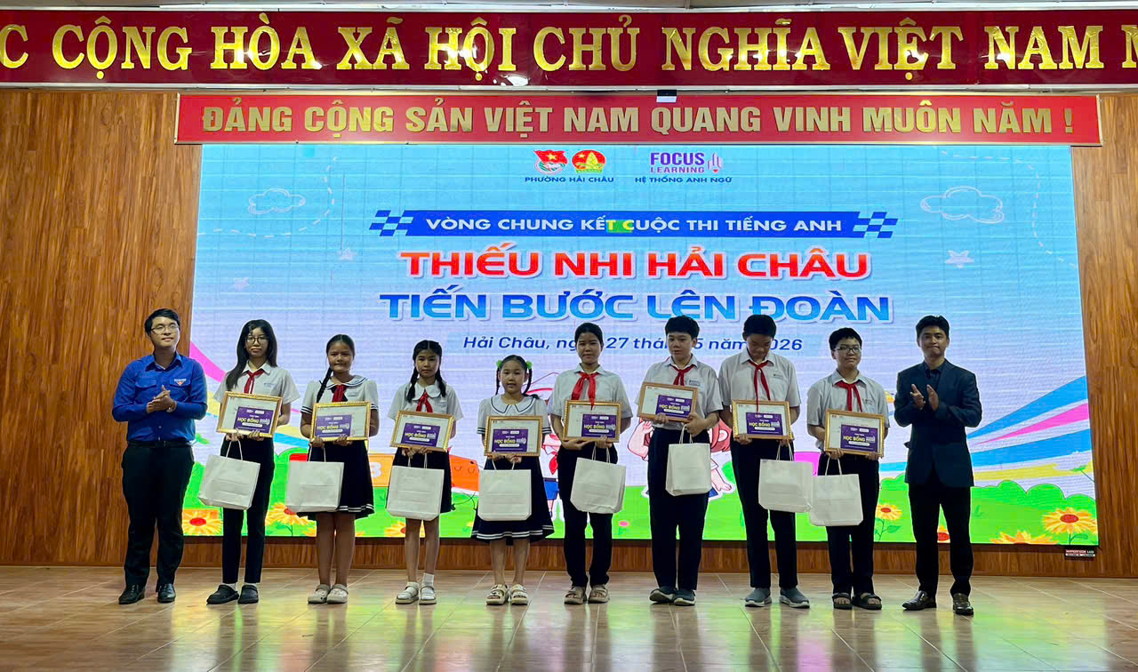 Vòng Chung kết Hội thi tiếng Anh “Thiếu nhi Hải Châu – Tiến bước lên Đoàn” năm 2026