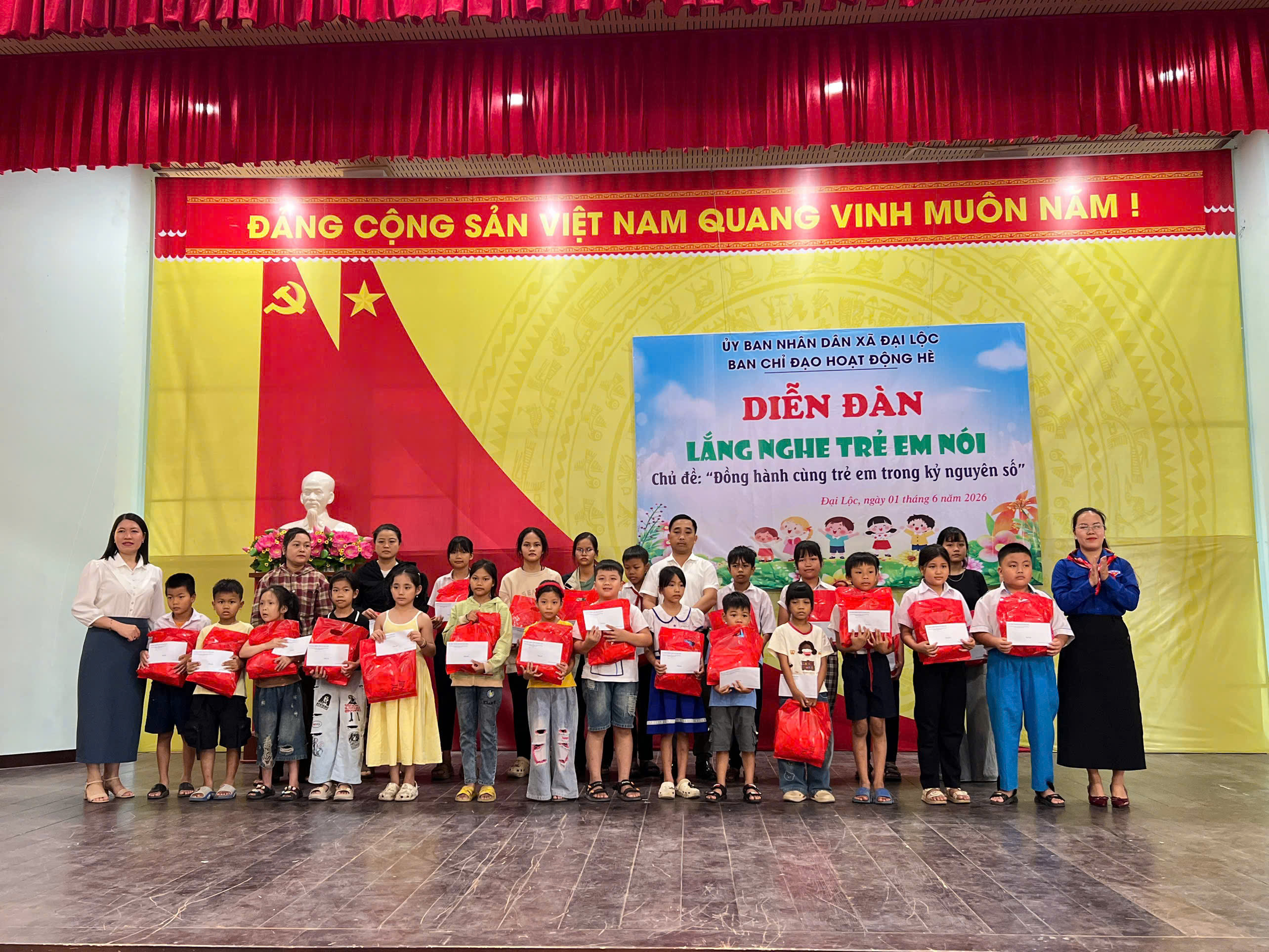 Đại Lộc tổ chức Lễ phát động Tháng hành động vì trẻ em và triển khai hoạt động hè năm 2026