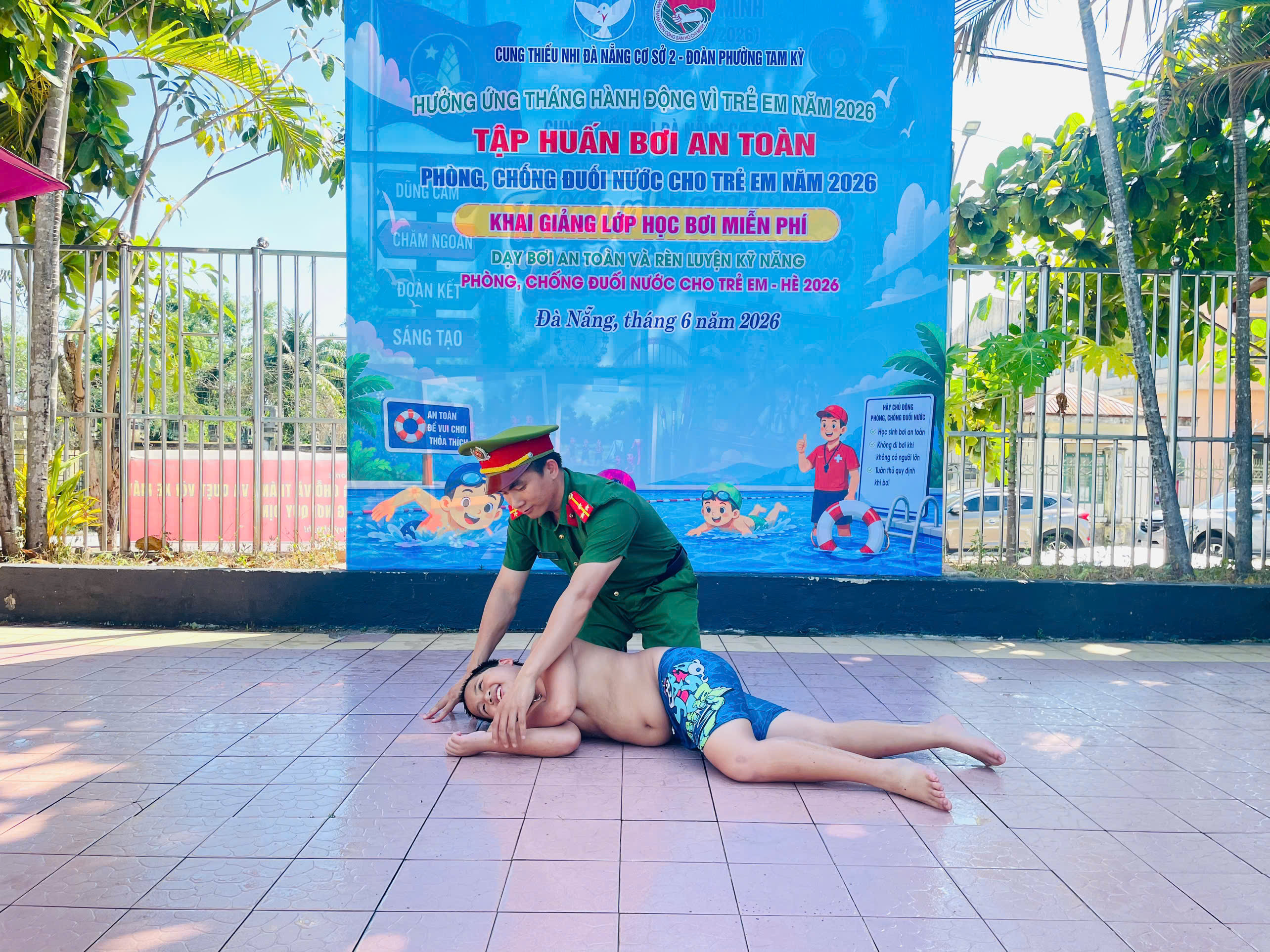 Đoàn phường Tam Kỳ tổ chức tuyên truyền phòng, chống đuối nước cho thiếu nhi năm 2026