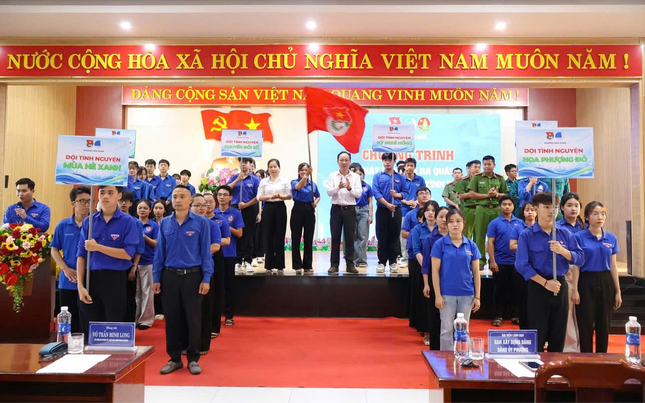 Đoàn phường Hòa Xuân phát động ra quân Chiến dịch Thanh niên tình nguyện hè năm 2026